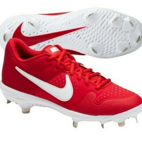 NEW NIKE RED ALPHA HUARACHE BASEBALL CLEATS NEW NIKE RED ALPHA HUARACHE BASEBALL CLEATS